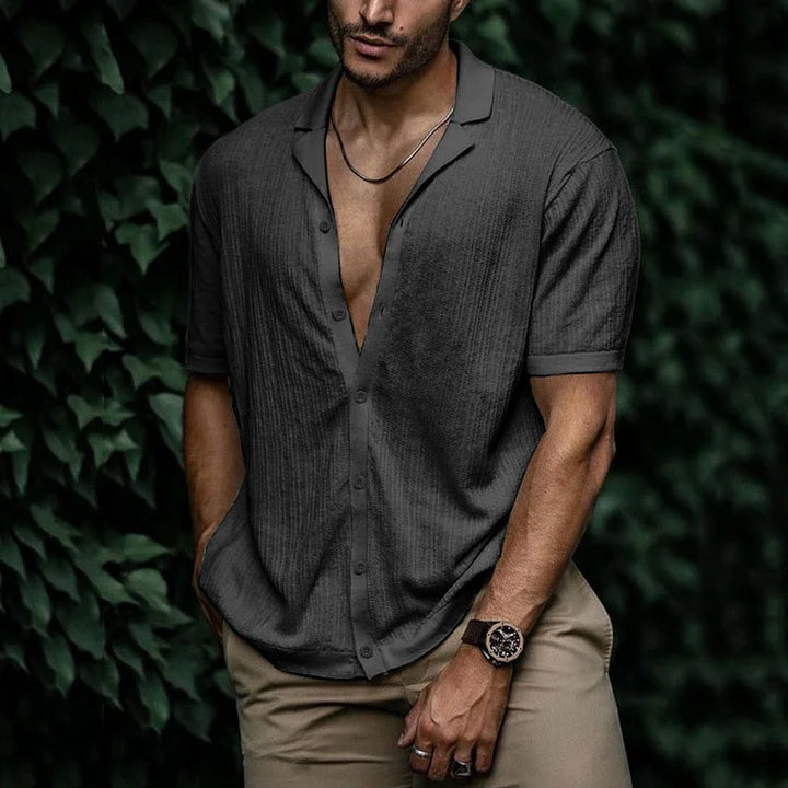 Perry | Men Casual Short Sleeve Button Shirt