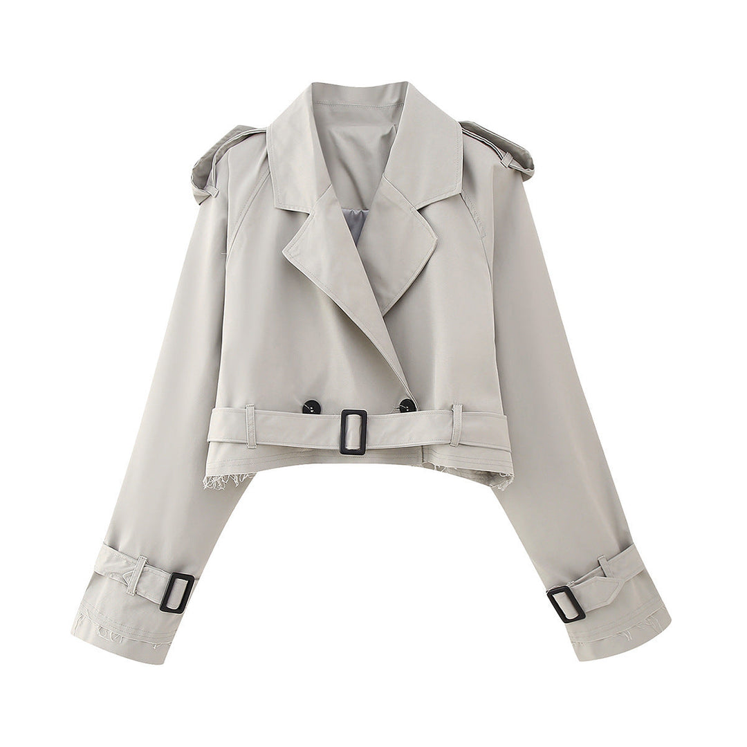 Charlotte | Women stylish Short Double-Breasted Trench coat