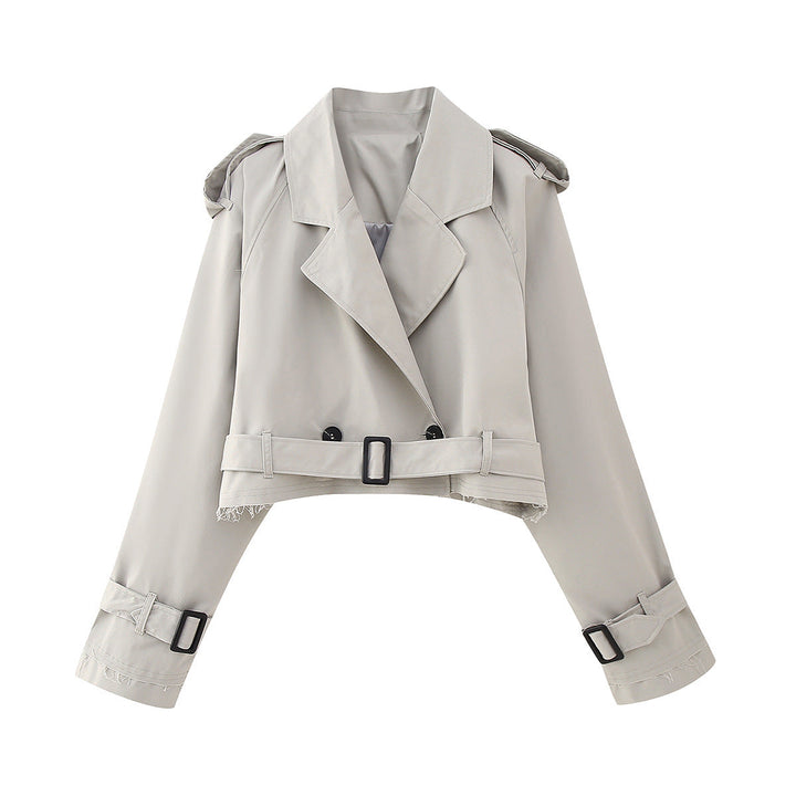 Charlotte | Women stylish Short Double-Breasted Trench coat