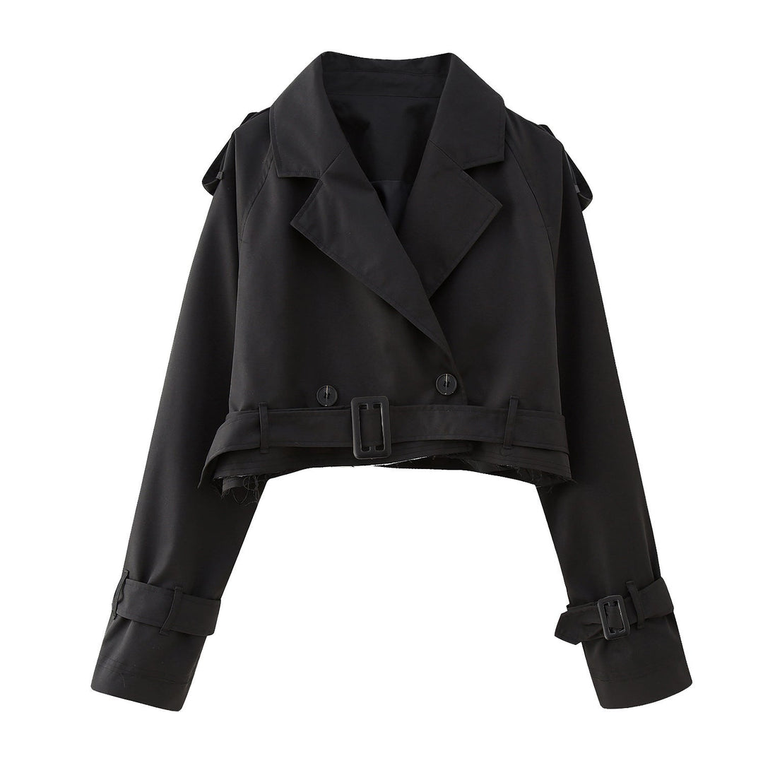 Charlotte | Women stylish Short Double-Breasted Trench coat