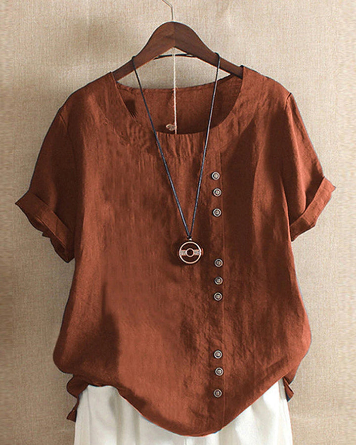 Beatrice | Women Summer Button Detail casual blouse