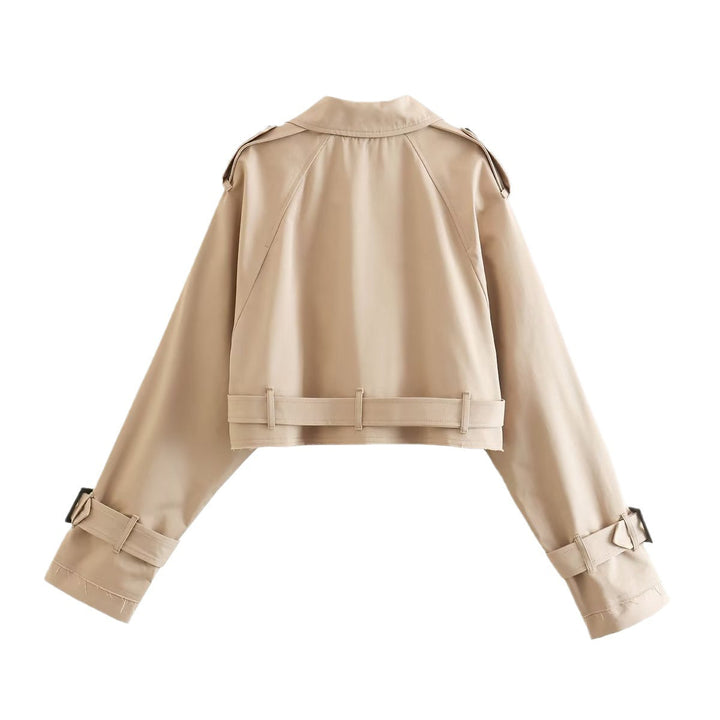 Charlotte | Women stylish Short Double-Breasted Trench coat