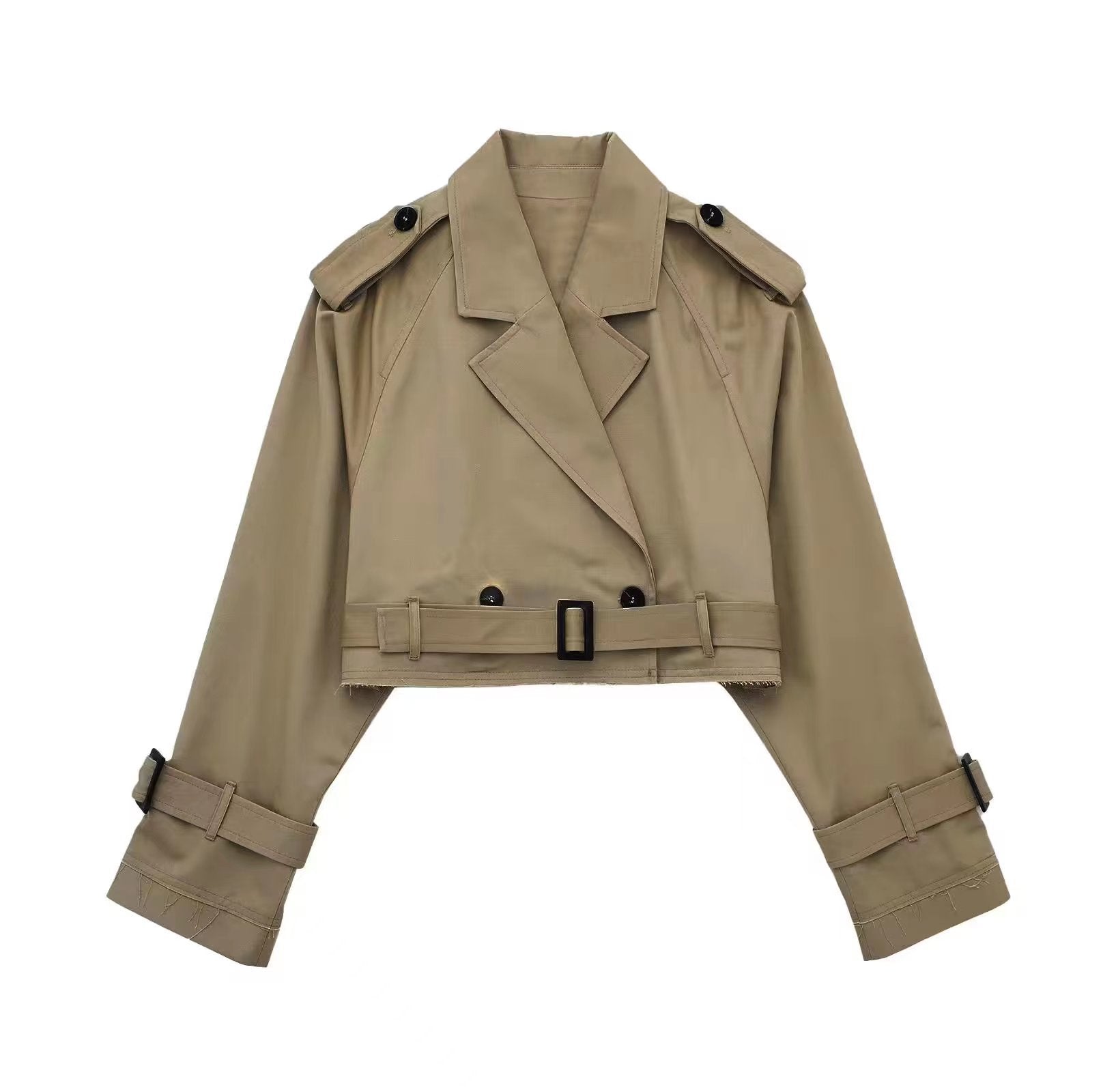 Charlotte | Women stylish Short Double-Breasted Trench coat