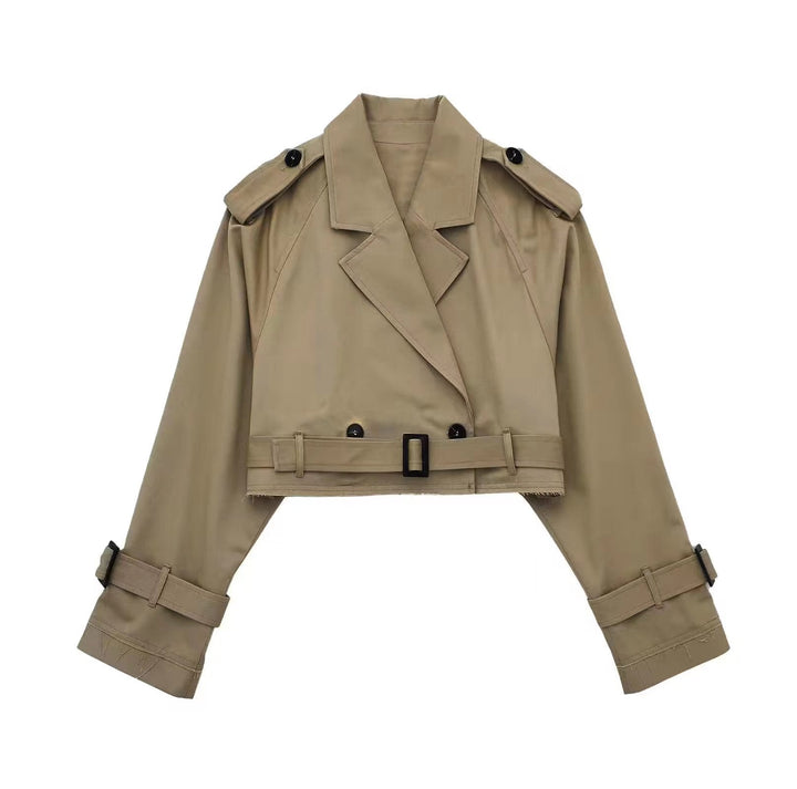 Charlotte | Women stylish Short Double-Breasted Trench coat