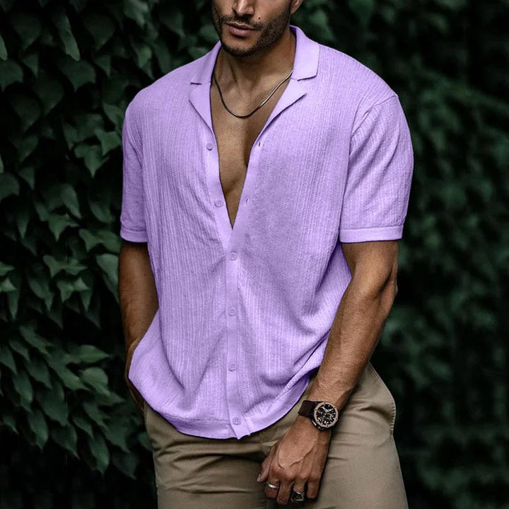 Perry | Men Casual Short Sleeve Button Shirt
