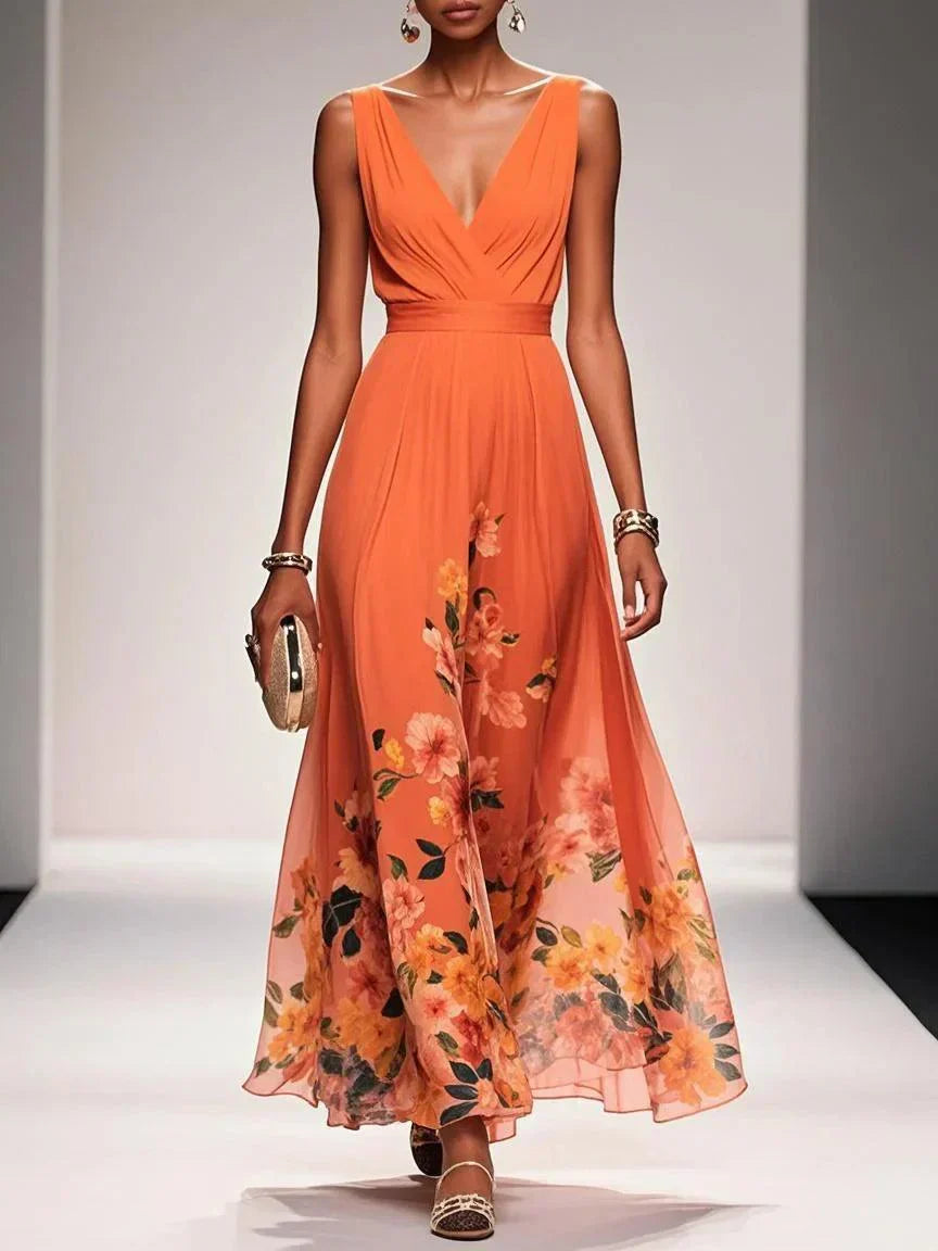 Fiona | Women floral Print Wedding Guest dress