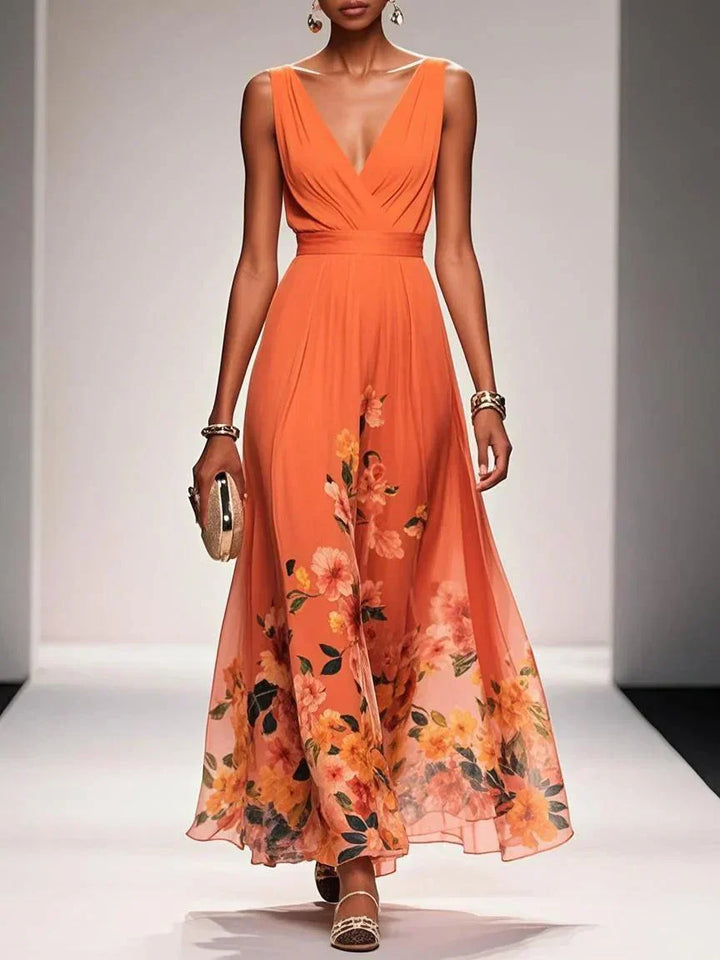 Fiona | Women floral Print Wedding Guest dress