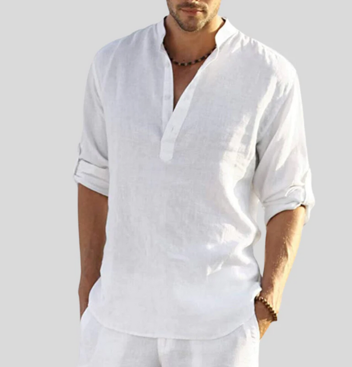 Carson | Men Casual Button Placket Long Sleeve Shirt
