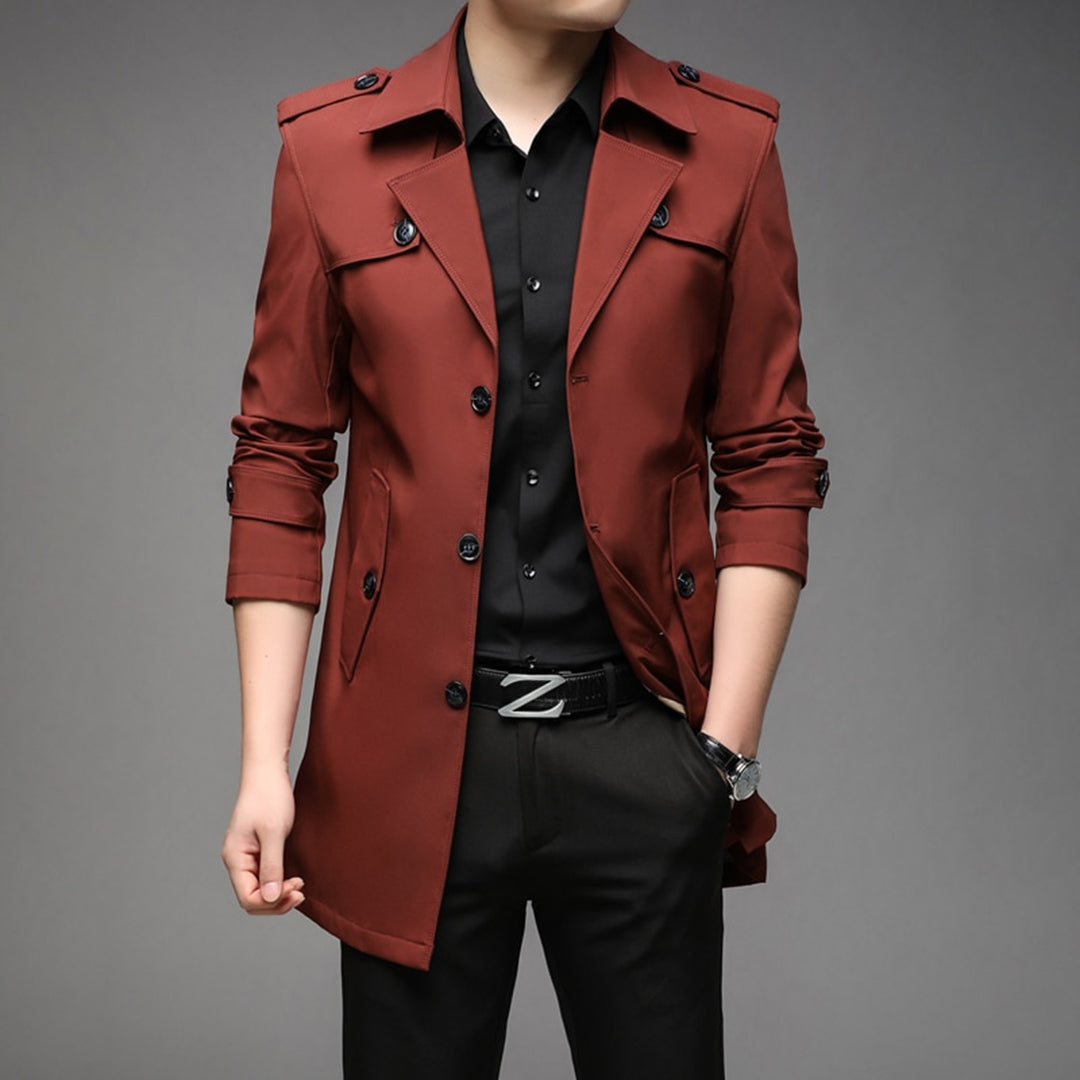 Julius | Men jednorzędowy Lightweight Trench coat