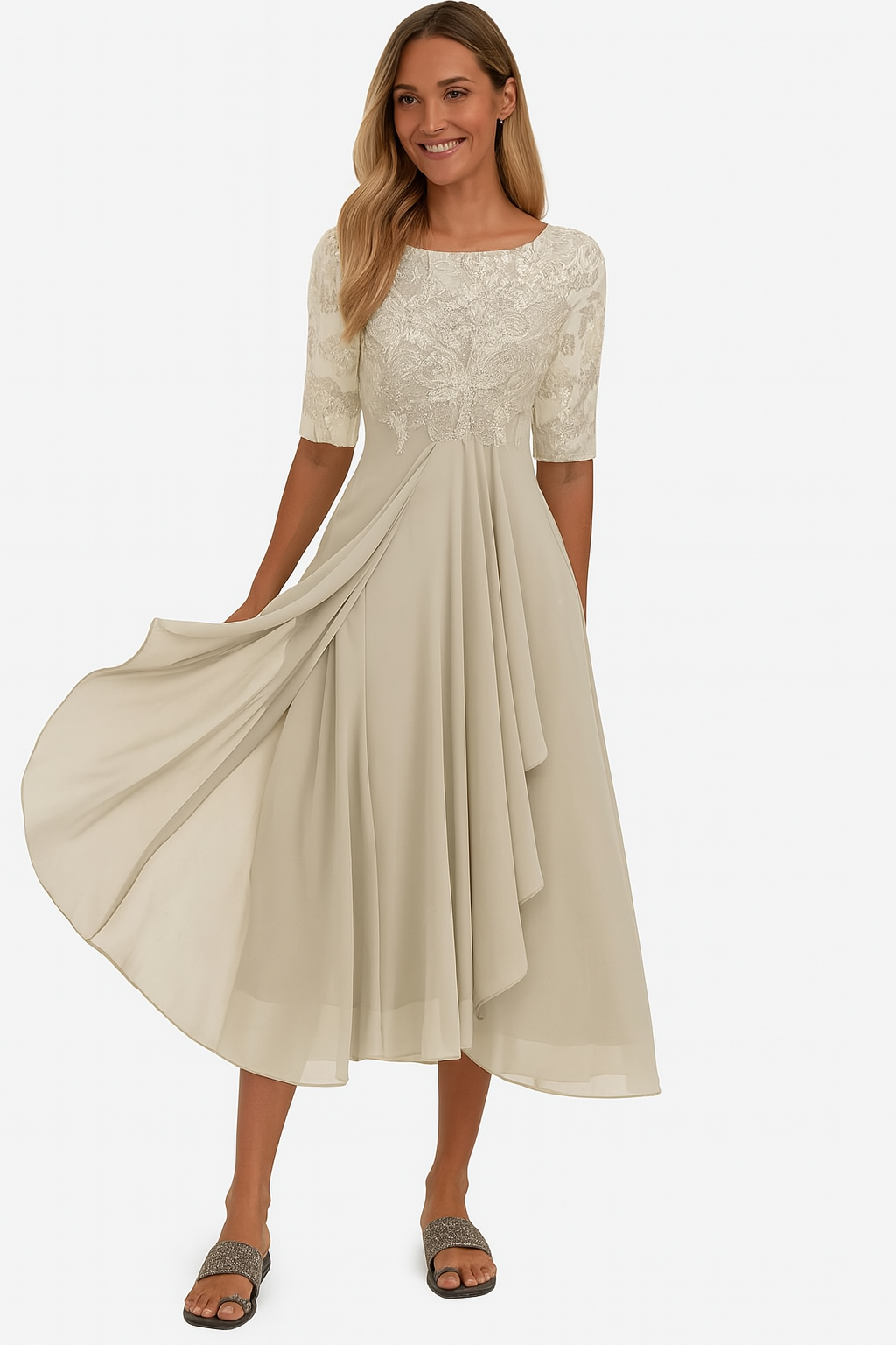 Lily | Women's Summer A Line Midi Dress