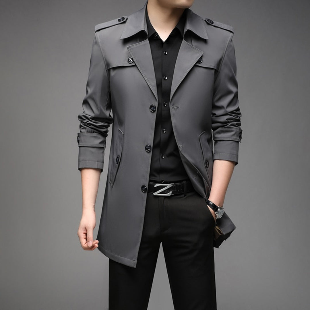 Julius | Men jednorzędowy Lightweight Trench coat