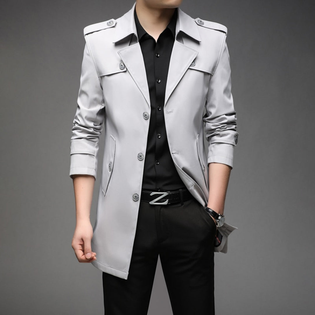 Julius | Men jednorzędowy Lightweight Trench coat