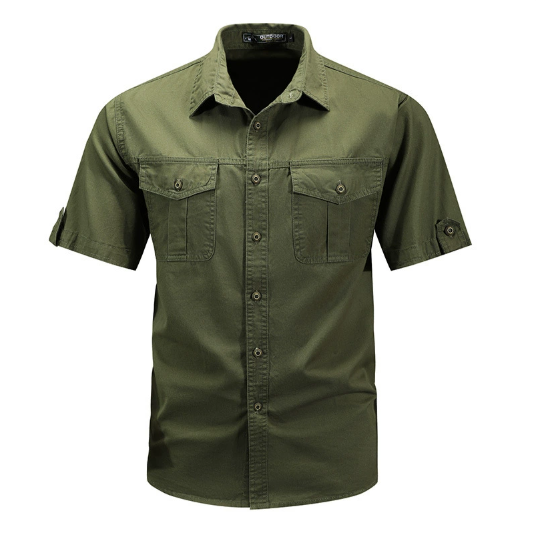 Callum | Men's Spring Utility Pocket Shirt
