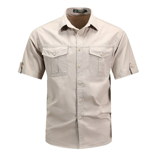 Callum | Men's Spring Utility Pocket Shirt