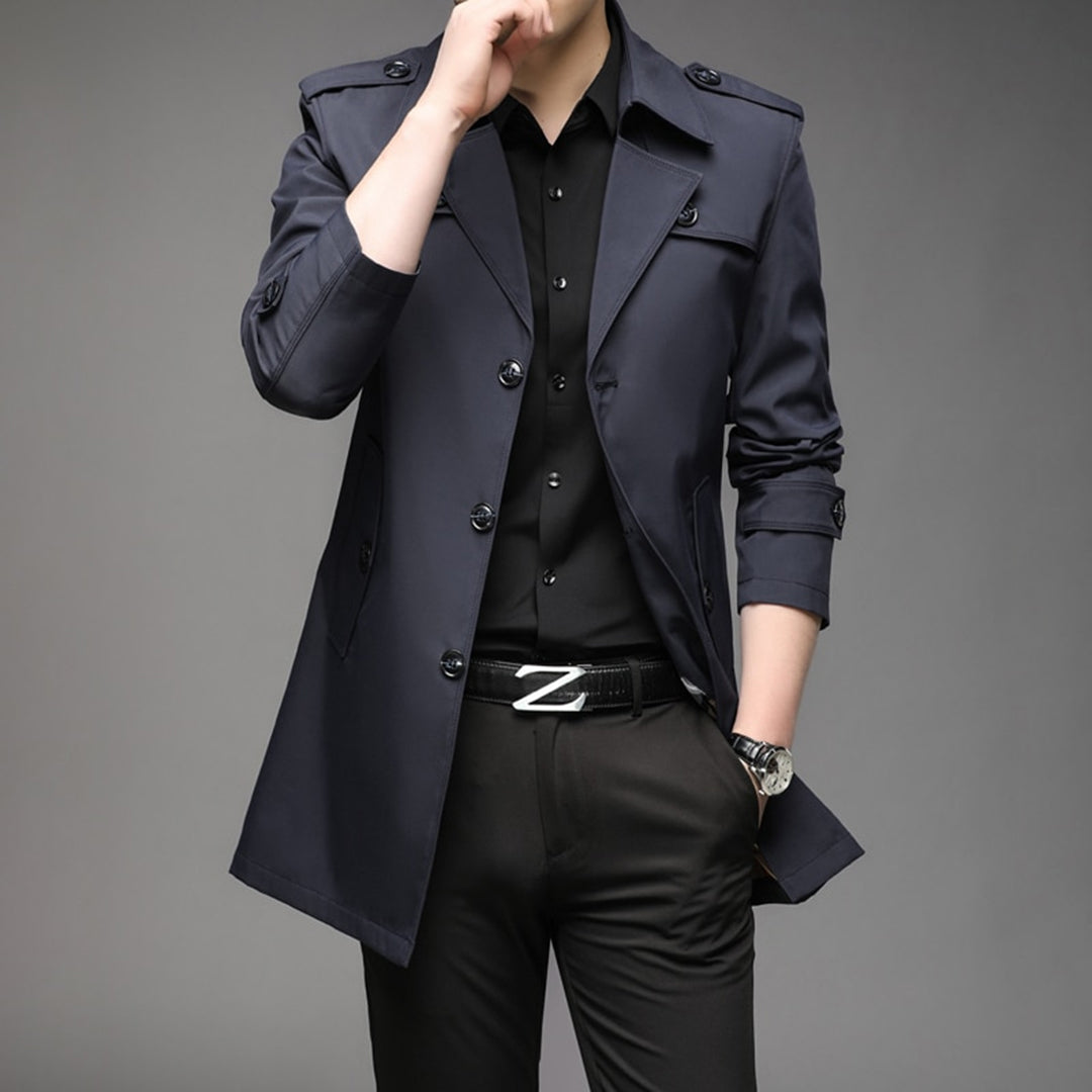 Julius | Men jednorzędowy Lightweight Trench coat