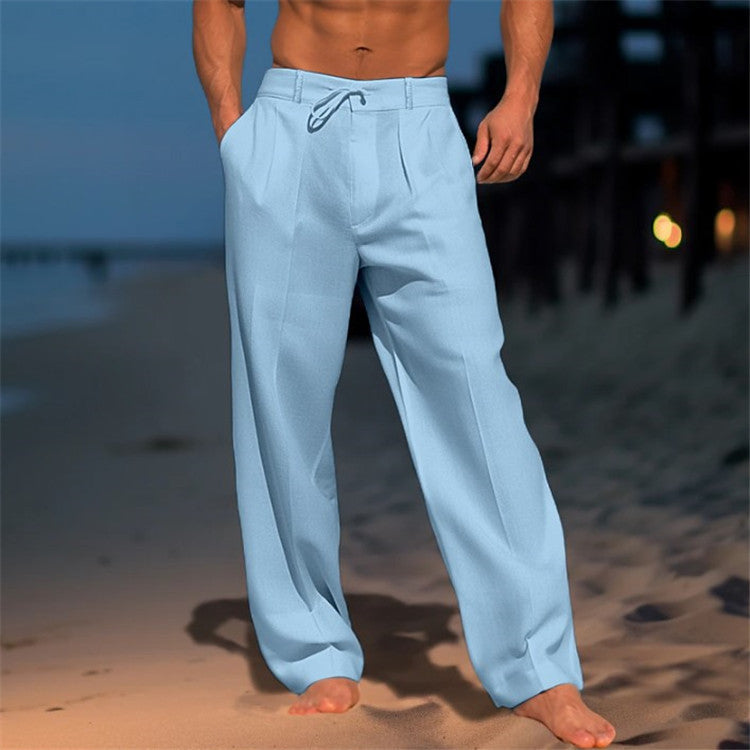 Ethan | Men Spring ze Elastic Relaxed pants