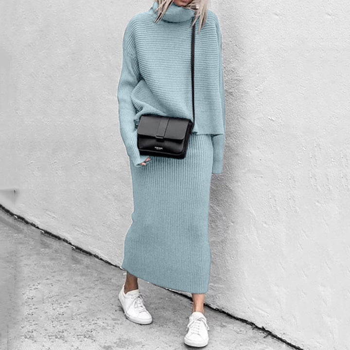 Natalie | Women Cozy Pullover i skirt set