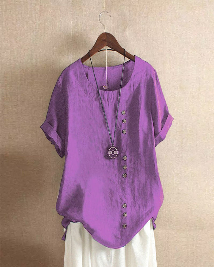 Beatrice | Women Summer Button Detail casual blouse
