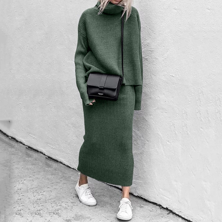 Natalie | Women Cozy Pullover i skirt set