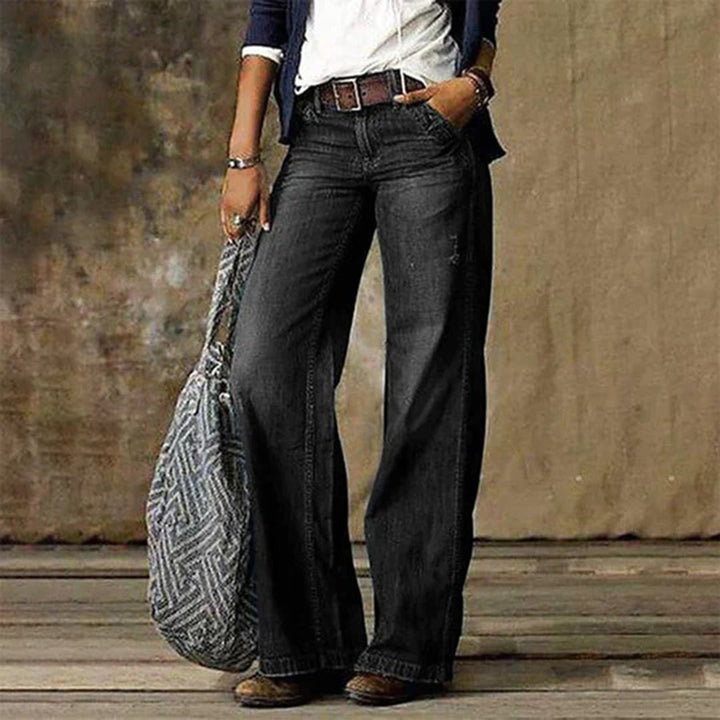 Ruby | Women Trendy High-Waisted Wide-Leg jeans