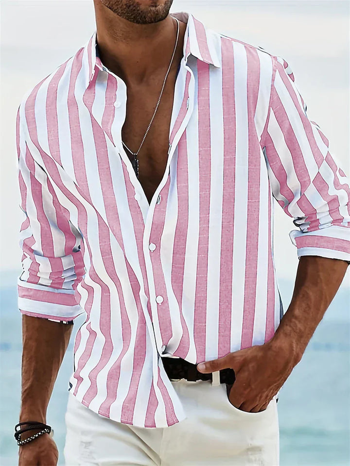 Rian | Men's Summer Striped Relaxed Shirt