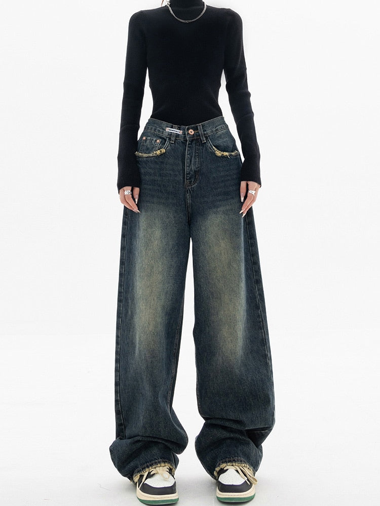 Patricia | Women Trendy High-Waisted Wide-Leg jeans