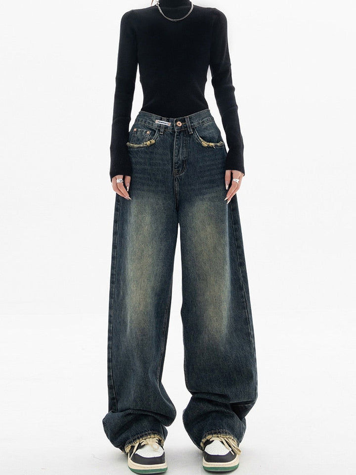 Patricia | Women Trendy High-Waisted Wide-Leg jeans