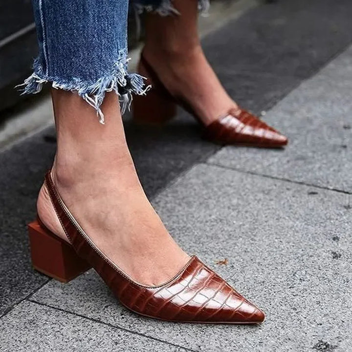 Eloise | Women's Elegant Spring Block Heel Pumps