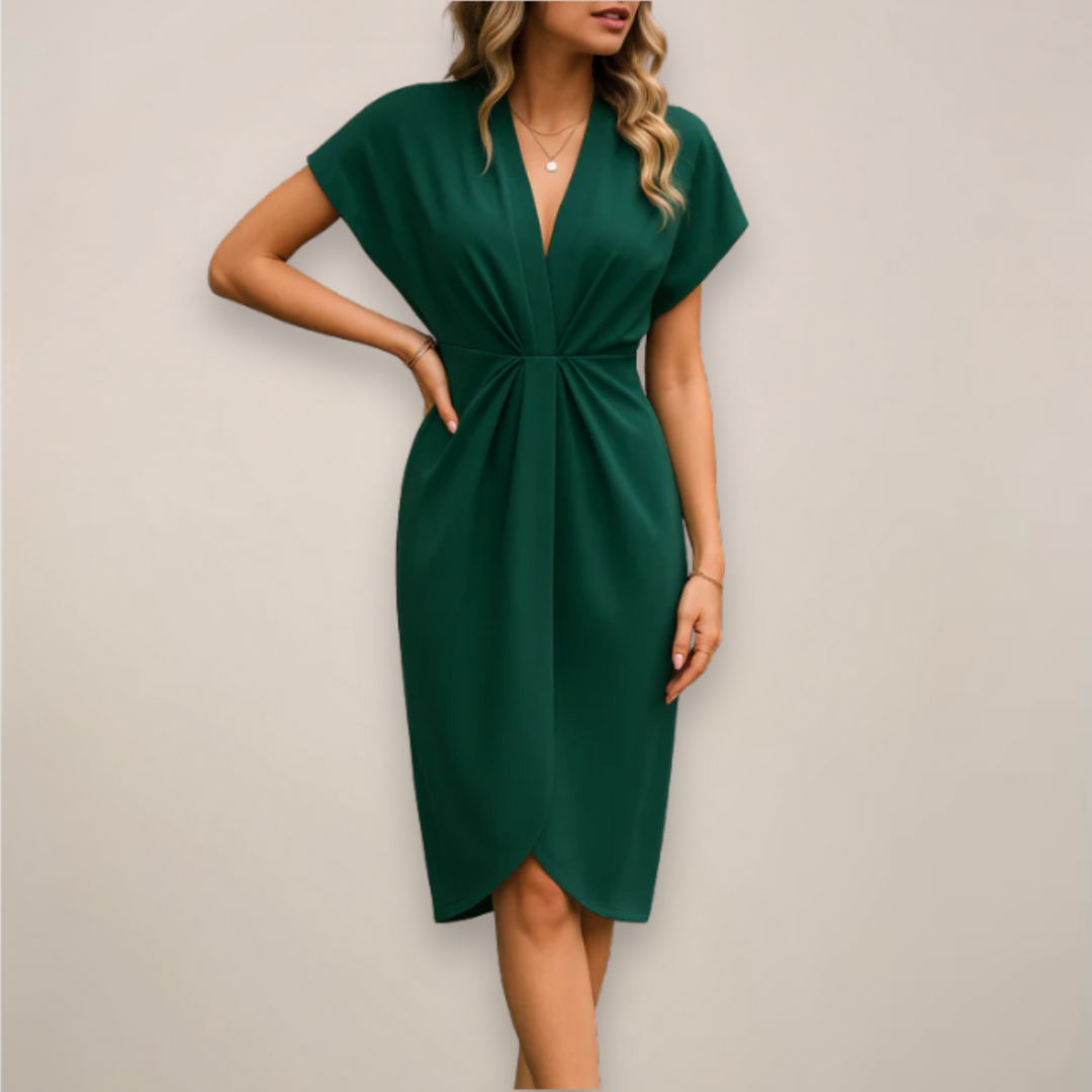 Charlotte | Women's Midi Wrap Occasion Dress