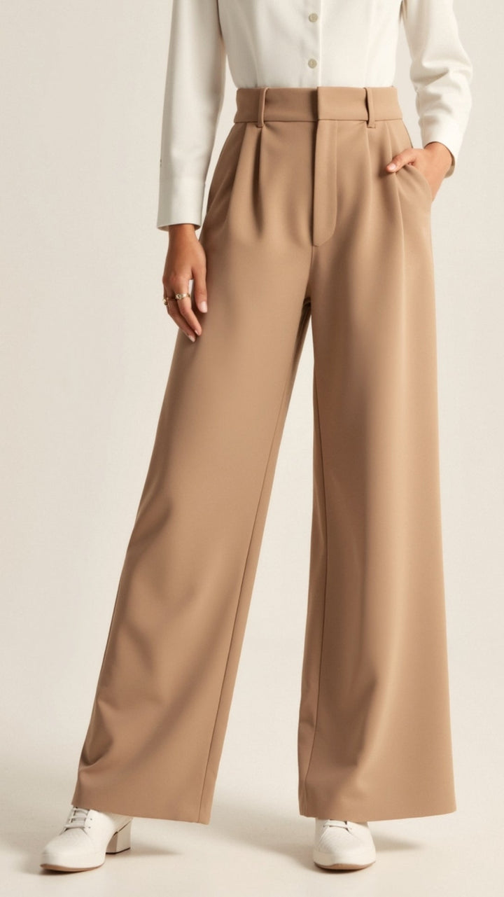 Jasmine | Women Spring High-Waist Wide-Leg pants