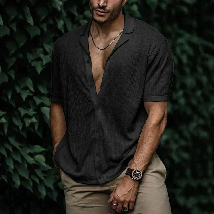 Perry | Men Casual Short Sleeve Button Shirt