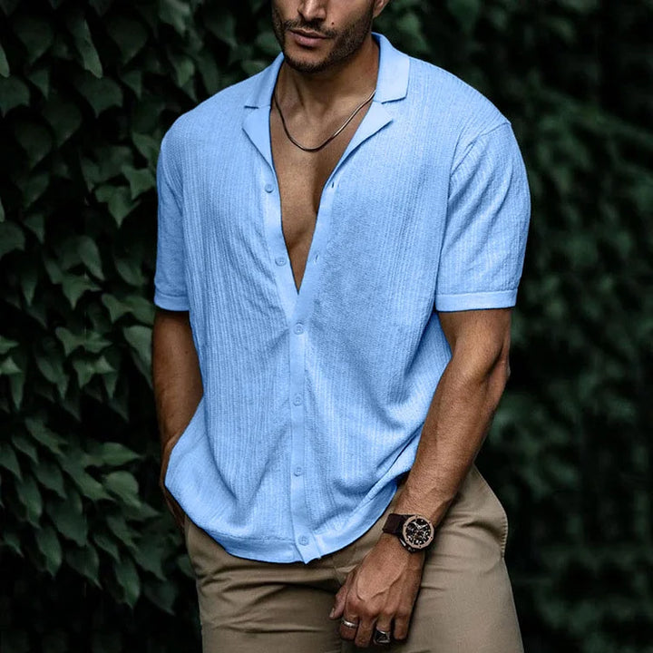 Perry | Men Casual Short Sleeve Button Shirt