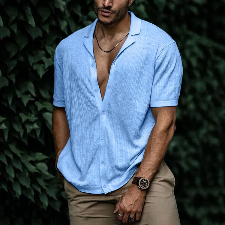 Perry | Men Casual Short Sleeve Button Shirt
