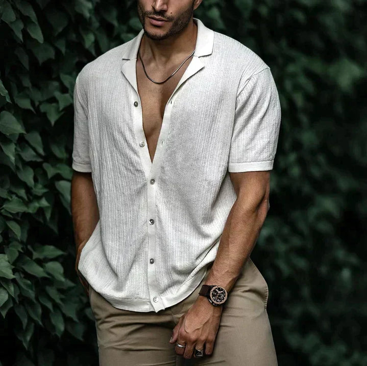 Perry | Men Casual Short Sleeve Button Shirt