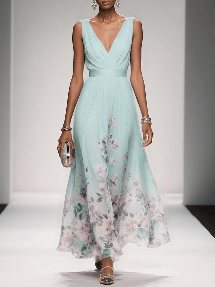 Fiona | Women floral Print Wedding Guest dress