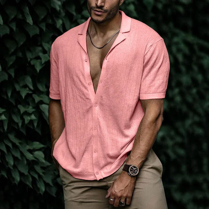 Perry | Men Casual Short Sleeve Button Shirt