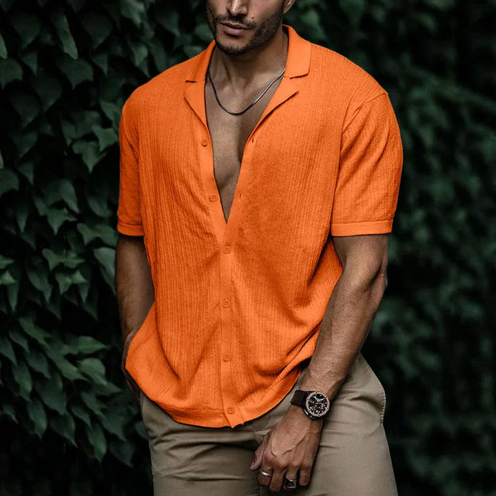 Perry | Men Casual Short Sleeve Button Shirt