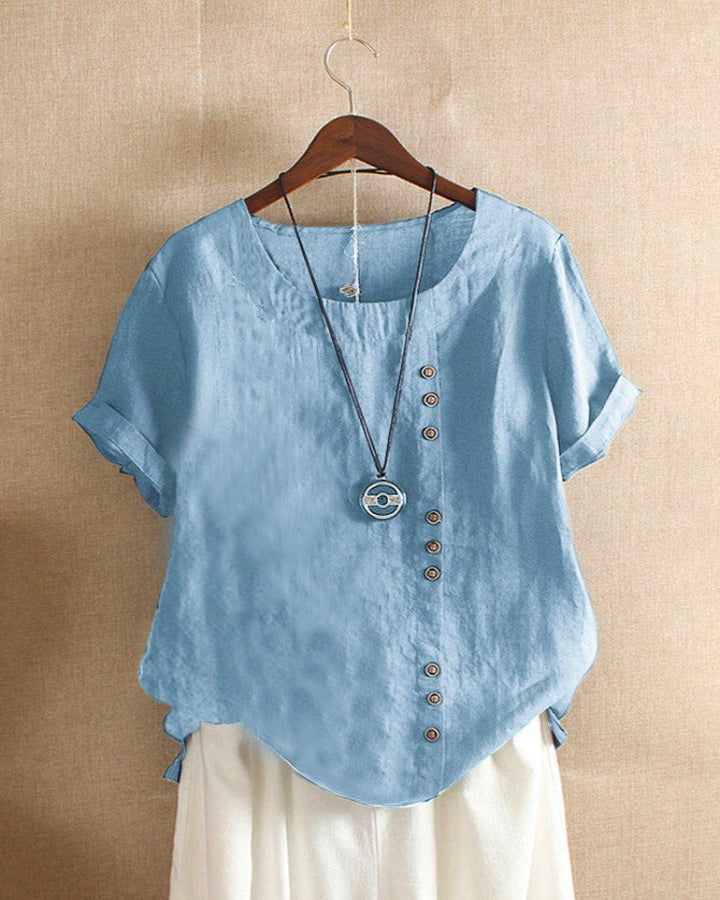 Beatrice | Women Summer Button Detail casual blouse