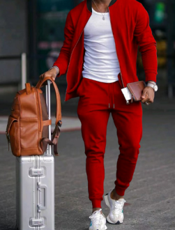 Sutton | Men casual Travel Tracksuit with Zipper jacket